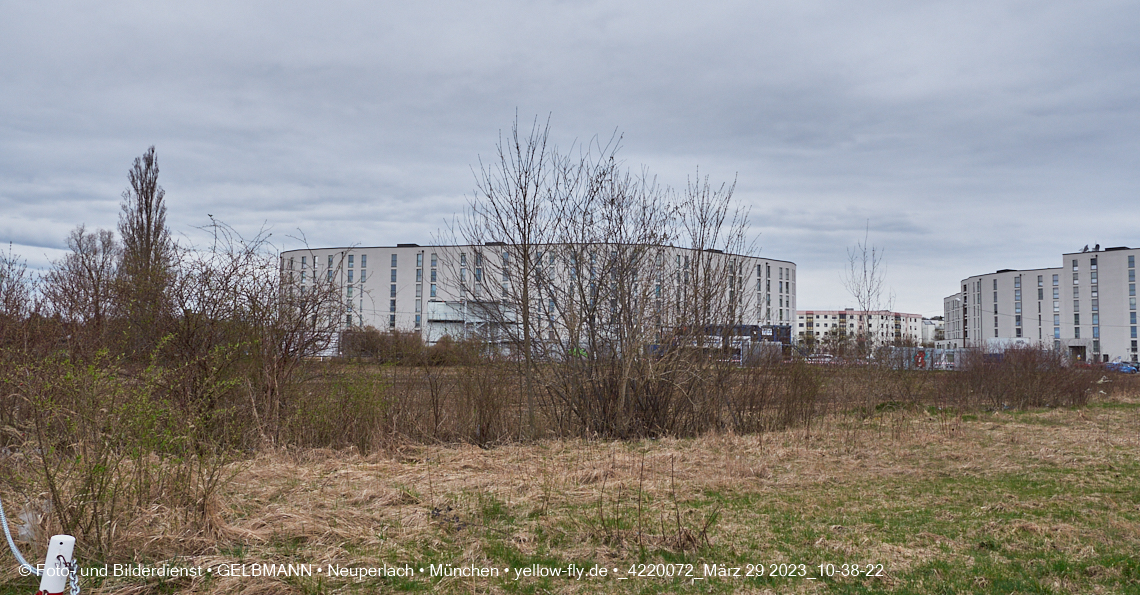 29.03.2023 - Baustelle REVO und Umgebung in Neuperlach
